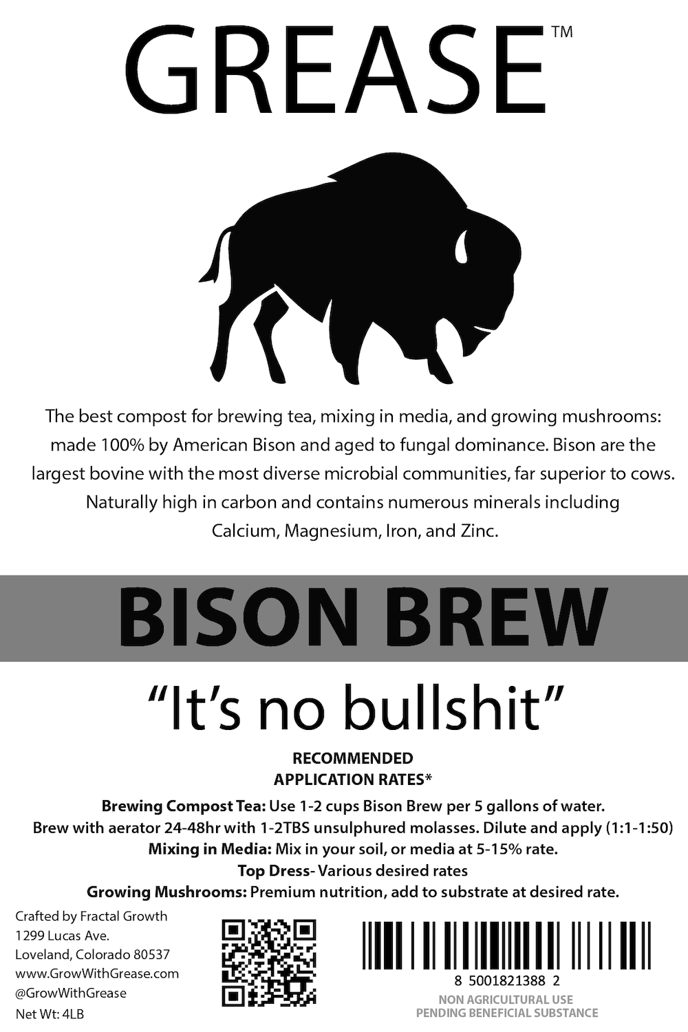 Grease Bison Brew, Bison Compost