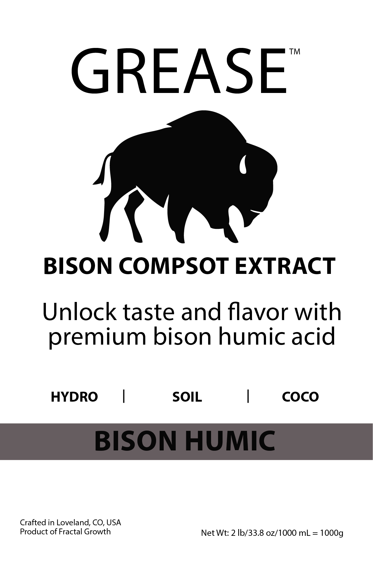 Bison Extract * Liquid Compost Tea